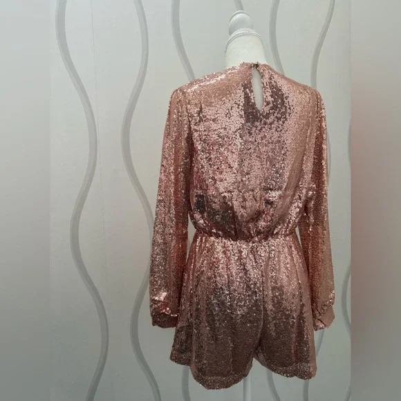 Rose Gold Star Of The Show Romper - Picture 11 of 12